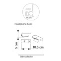 Hörlurshållare för underbord / hylla