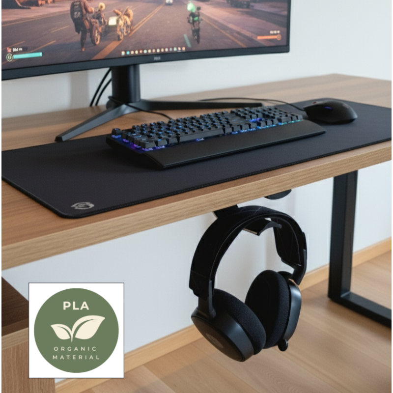 Hörlurshållare för underbord / hylla