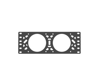 10" rack 80mm fläktplatta