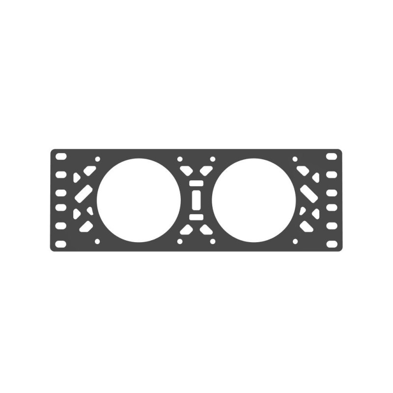 10" rack 80mm fläktplatta