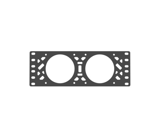 10" rack 80mm fläktplatta