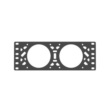 10" rack 80mm fläktplatta